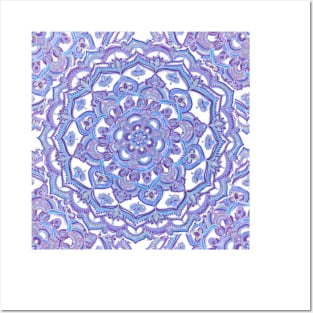 Lilac Spring Doodle Flower Posters and Art